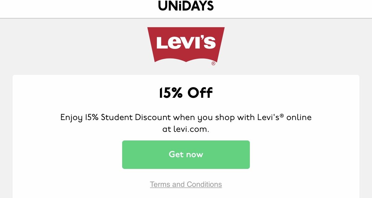 unidays levis discount
